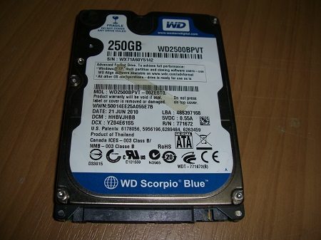 WD250GB Sata